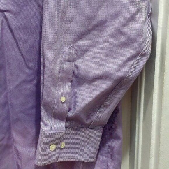 Joseph Abboud Long Sleeve Dress Shirt - Big/Tall - Lavender - 18.5 Neck - Picture 5 of 14